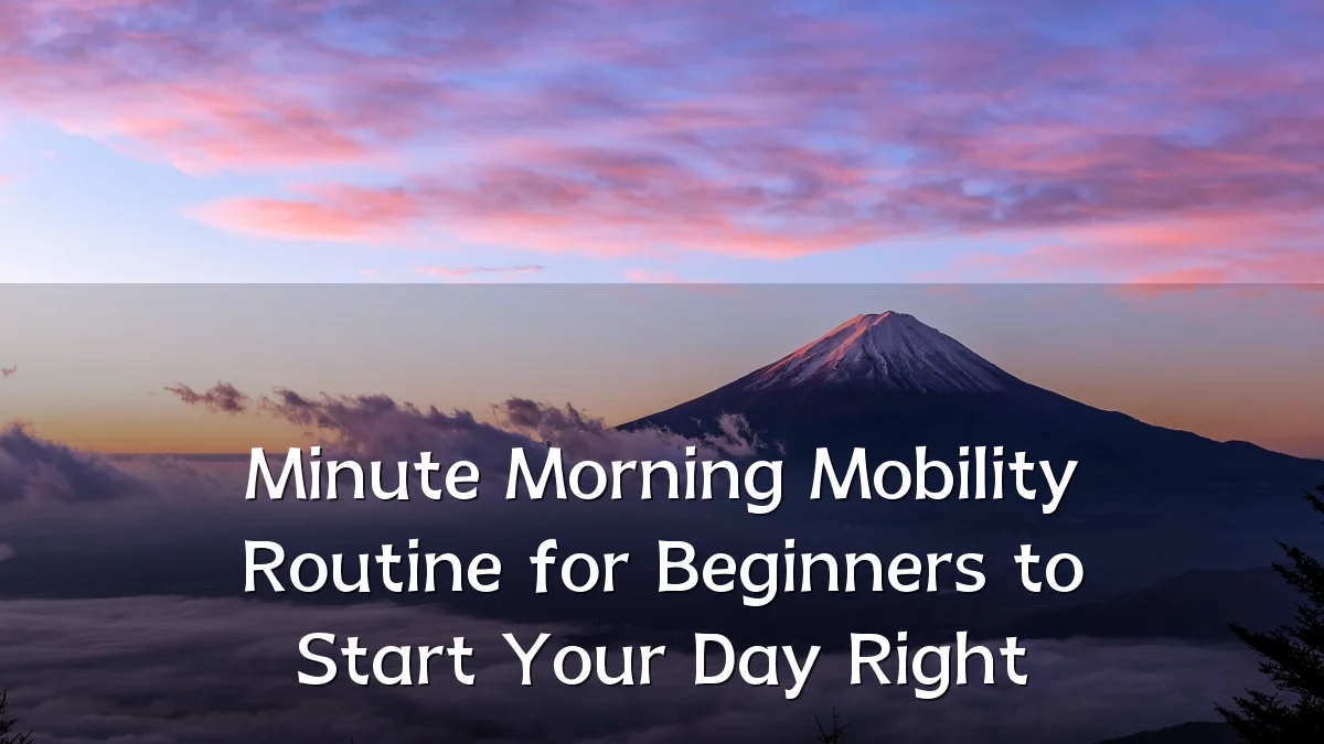 Minute Morning Mobility Routine for Beginners to Start Your Day Right