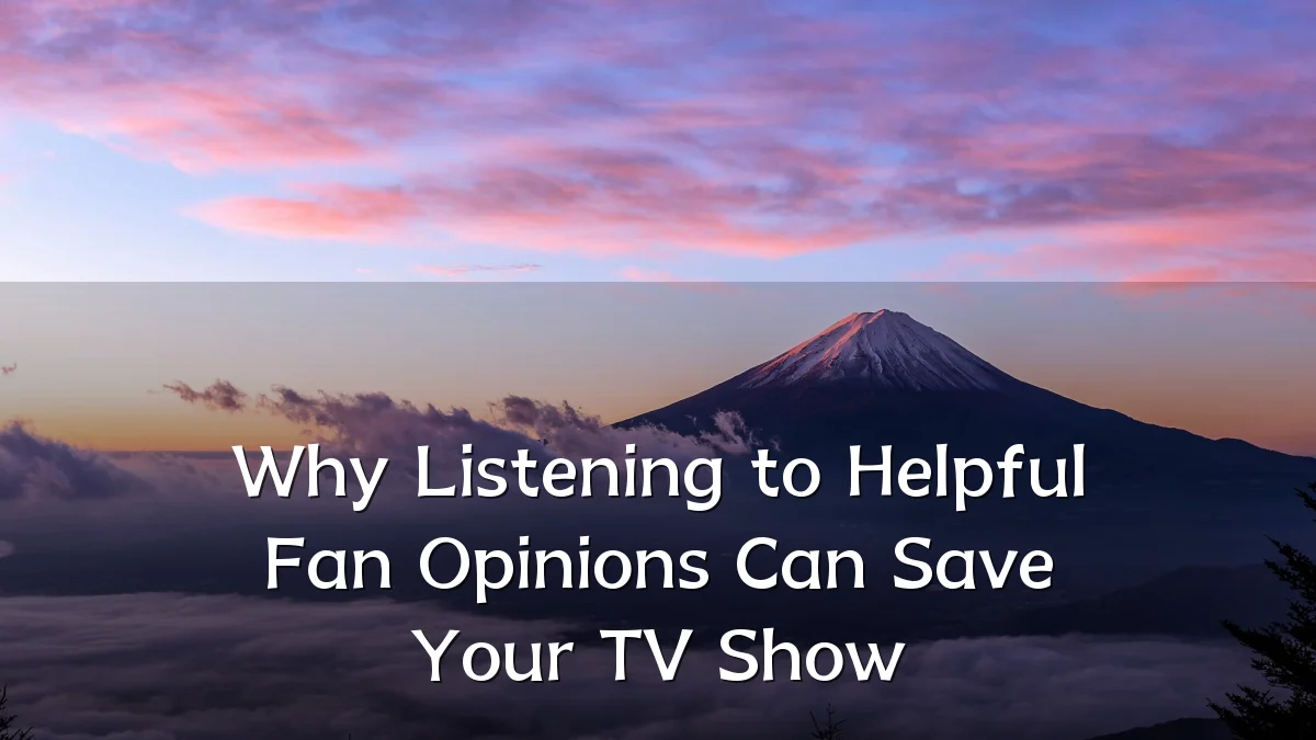 Why Listening to Helpful Fan Opinions Can Save Your TV Show